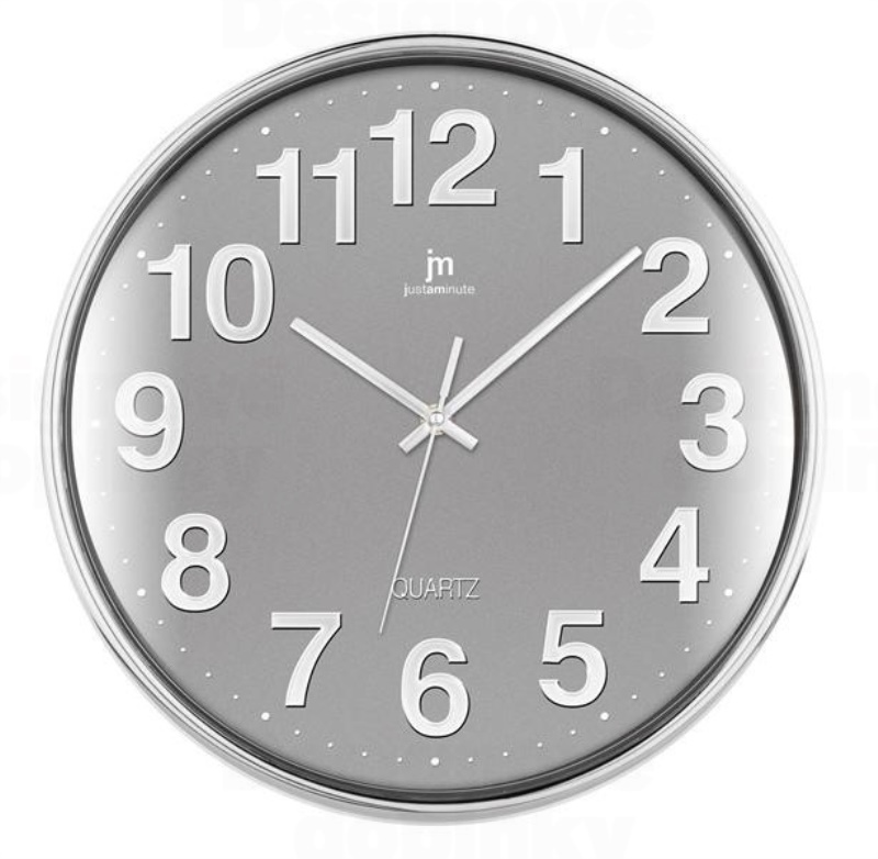 Orologio da parete Orologio da parete Lowell 00816G JUSTAMINUTE Grigio e Cromo (ord.min.1.00 unità)