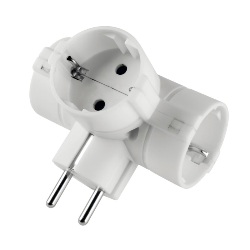 Adattatore presa elettrica Adattatore Scame PP2350R Bianco (ord.min.1.00 unità)