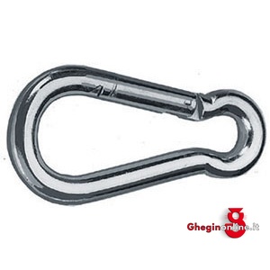 MOSCHETTONI IN ACCIAIO ZINCATO 2119 160 MOSCHETTONI IN ACCIAIO steel carbine-hooks Prod. SCU