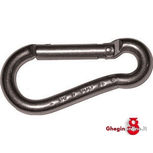 MOSCHETTONI IN ACCIAIO INOX AISI 316 2119E 160 MOSCHETTONI INOX steel carbine-hooks Prod. SCU