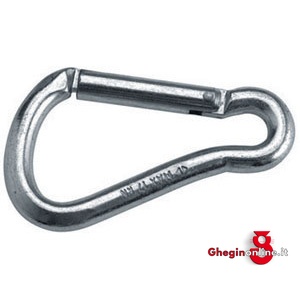 MOSCHETTONI IN ACCIAIO ZINCATO 2120 80 MOSCHETTONI IN ACCIAIO steel carbine-hooks Prod. SCU