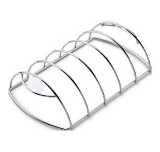 Griglia barbecue Griglia barbecue Weber 6605 supporto cottura costine Cromo lucido (ord.min.1.00 unità)