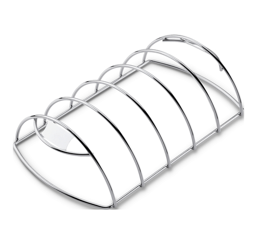 Griglia barbecue Griglia barbecue Weber 6605 supporto cottura costine Cromo lucido (ord.min.1.00 unità)