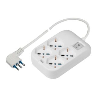 Multipresa tavolo Multipresa tavolo Scame PP2504R 10/16A Bianco (ord.min.1.00 unità)