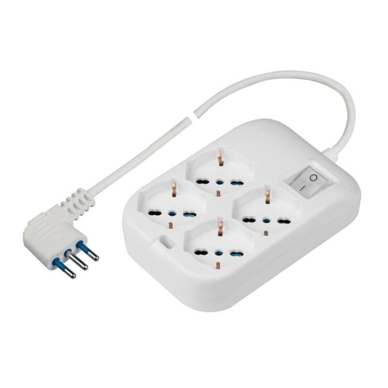Multipresa tavolo Multipresa tavolo Scame PP2504R 10/16A Bianco (ord.min.1.00 unità)
