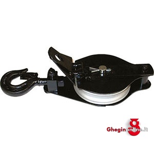 TAGLIE DI SOLLEVAMENTO A 1 ROTELLA PER FUNI DI CANAPA 2132D 60 TAGLIE DI SOLLEVAMENTO pulley blocks Prod. SCU