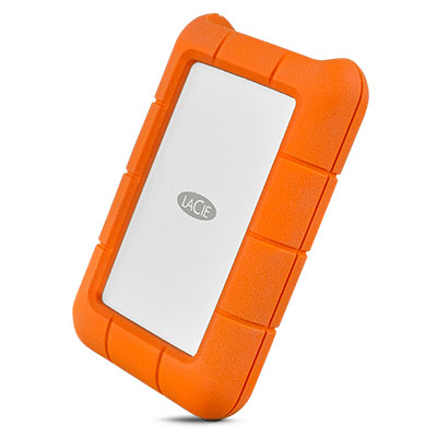 Hard disk esterno Hard Disk esterno LaCie STFR2000800 RUGGED Portable Silver e Orange (ord.min.1.00 unità)