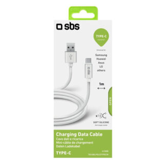 Cavo USB C Sbs TECABLPOLOTYPECW POLO Antigroviglio White Cavo USB C (ord.min.1.00unità)