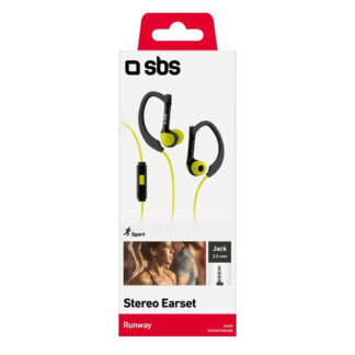 Auricolari microfono filo Sbs TESPORTINEARK Runway Black e White Auricolari microfono filo (ord.min.1.00unità)