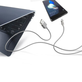 Cavo USB C Cavo USB C Sbs TECABLETC15BS CHARGING DATA CABLE Braided Silver (ord.min.1.00 unità)