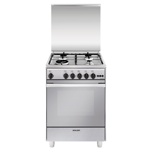 Cucina gas Glem Gas UNICA U664VI Inox Cucina gas (ord.min.1.00unità)