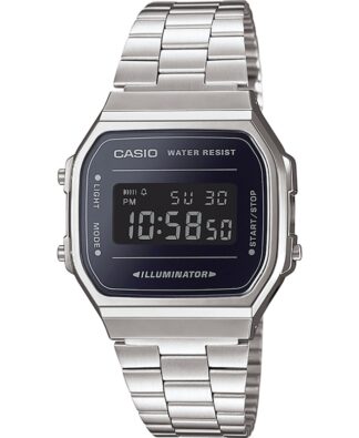Orologio Casio A168WEM 1EF VINTAGE Iconic Silver e Black Orologio polso (ord.min.1.00unità)