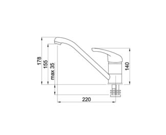 Miscelatore lavello Miscelatore lavello Elleci MGKMIN62 MINERVA Bianco antico (ord.min.1.00 unità)