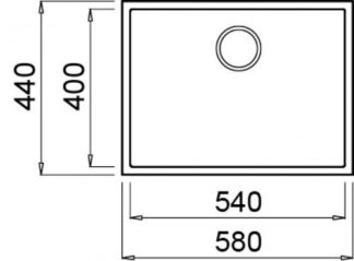 Lavello Lavello Elleci LMQ11070BSO QUADRA 110 SOTTOTOP Ghisa (ord.min.1.00 unità)