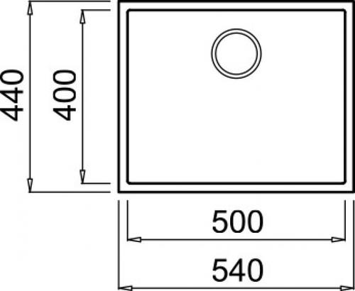 Lavello Lavello Elleci LGQ10540BSO QUADRA 105 SOTTOTOP Nero (ord.min.1.00 unità)