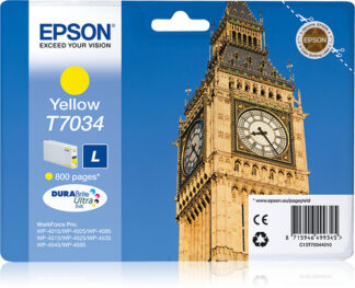 Cartuccia stampante Cartuccia stampante Epson C13T70344010 DURABRITE T7034 L (ord.min.1.00 unità)