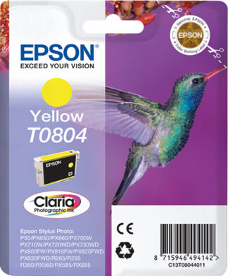 Cartuccia stampante Cartuccia stampante Epson C13T08044010 CLARIA T0804 (ord.min.1.00 unità)