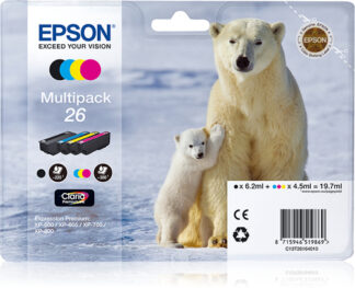 Set cartucce stampante Set cartucce stampante Epson C13T26164010 CLARIA Multipack 26 (ord.min.1.00 unità)