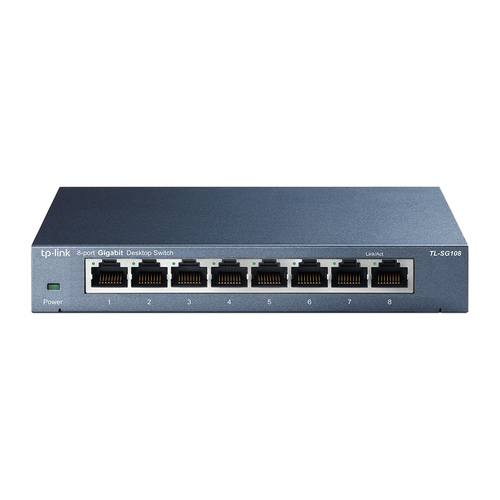 Switch di rete Switch di rete Tp Link TL SG108 Easy Smart Gray (ord.min.1.00 unità)