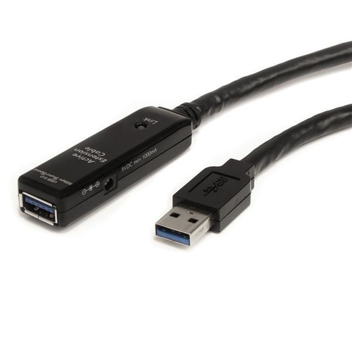 Cavo USB Cavo USB Startech.Com USB3AAEXT10M 3.0 Extension Active Black (ord.min.1.00 unità)
