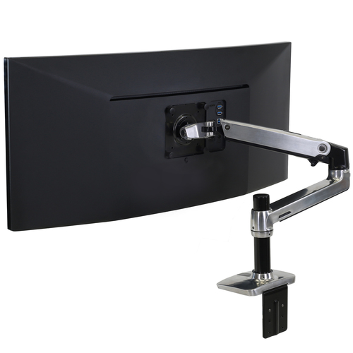 Supporto monitor TV scrivania Supporto monitor TV scrivania Ergotron 45 241 026 LX SERIES Desk Mount (ord.min.1.00 unità)