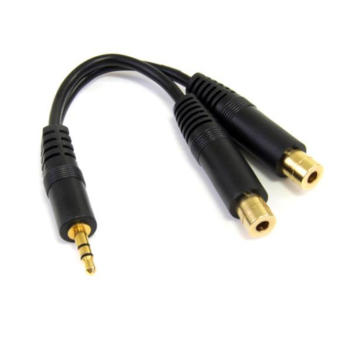Splitter audio Splitter audio Startech.Com MUY1MFF Y cable Black (ord.min.1.00 unità)
