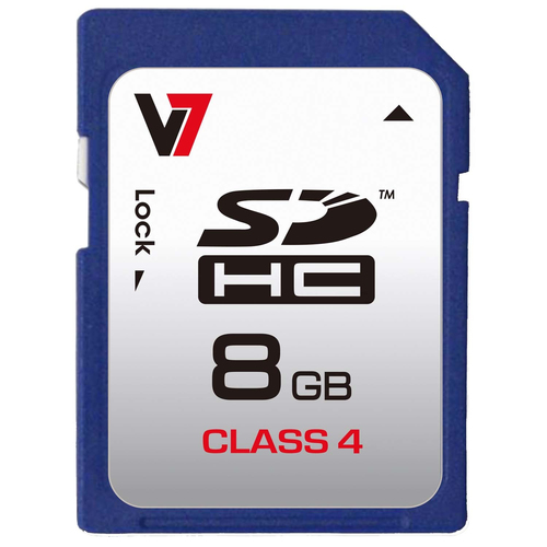 Scheda di memoria V7 VASDH8GCL4R 2E CLASS 4 Scheda di memoria (ord.min.1.00unità)