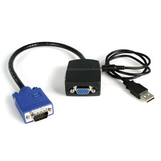 Splitter VGA Splitter VGA Startech.Com ST122LE 2 porte Black e Blue (ord.min.1.00 unità)