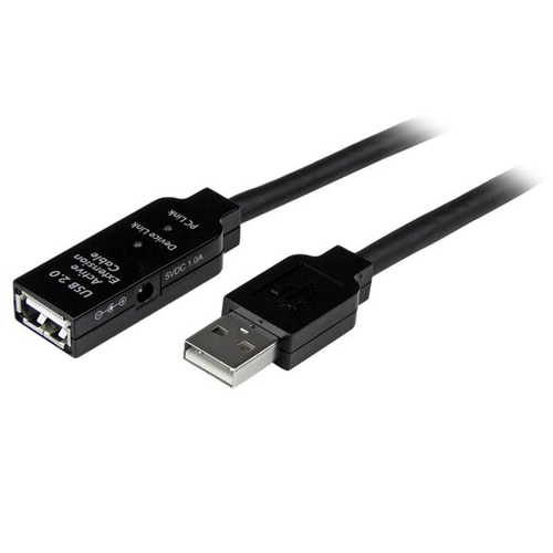 Cavo USB Cavo USB Startech.Com USB2AAEXT15M 2.0 Active Extension Black (ord.min.1.00 unità)