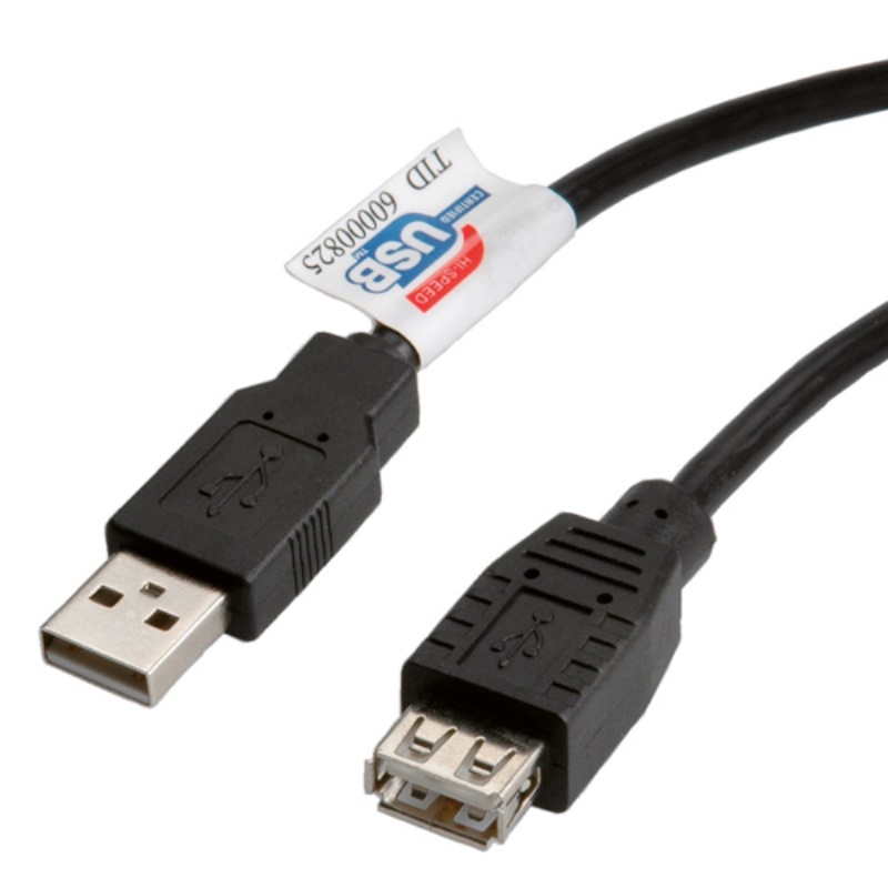 Cavo USB Cavo USB Itb RO11 02 8960 2.0 Extension Black (ord.min.1.00 unità)