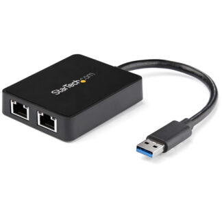 Adattatore di rete Adattatore di rete Startech.Com USB32000SPT USB 3.0 Dual Black (ord.min.1.00 unità)
