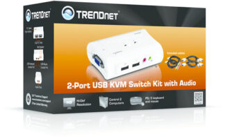 Kvm switch Kvm switch Trendnet TK 209K 2 porte USB con audio White (ord.min.1.00 unità)