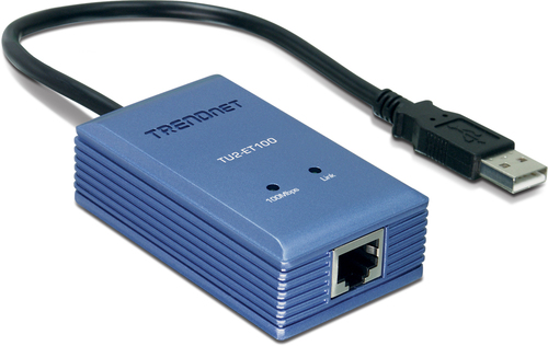 Adattatore di rete Adattatore di rete Trendnet TU2 ET100 USB 2.0 Blue (ord.min.1.00 unità)