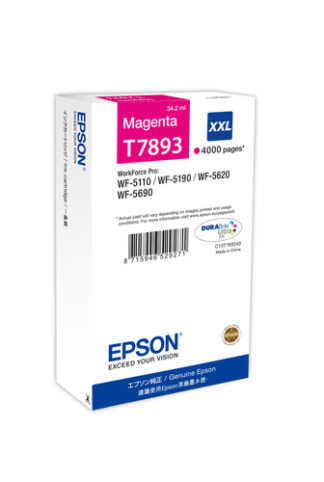 Cartuccia stampante Cartuccia stampante Epson C13T789340 T7893 XXL (ord.min.1.00 unità)