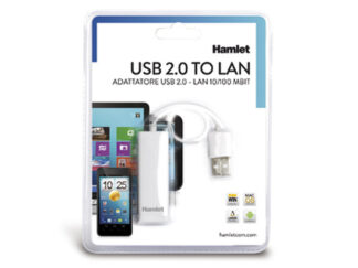 Adattatore di rete Adattatore di rete Hamlet HNU2F100 Type A White (ord.min.1.00 unità)