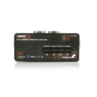 Kvm switch Kvm switch Startech.Com SV411KUSB Kit Usb con Audio e Cavi 4 Porte Bla (ord.min.1.00 unità)