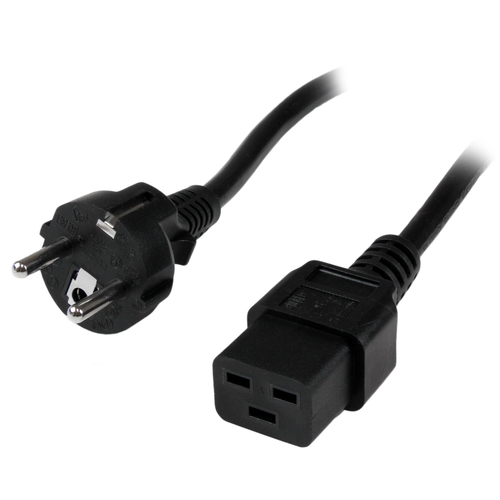 Cavo alimentazione Cavo alimentazione Startech.Com PXTEUC192M Schuko EU a C19 Black (ord.min.1.00 unità)
