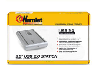 Box esterno hard disk Box esterno hard disk Hamlet HXD3SAUU Usb 2.0 Station (ord.min.1.00 unità)