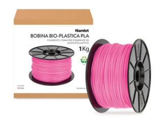 Bobina filo stampa 3D Bobina filo stampa 3D Hamlet HP3DXPLAPNK Filamento Pla 1,75 mm Rosa (ord.min.1.00 unità)