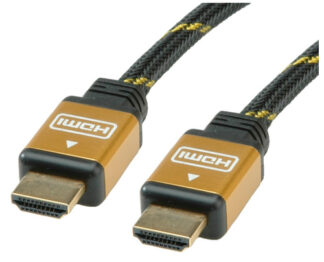 Cavo HDMI Cavo HDMI Itb 11 04 5508 TOP High Speed con ethernet Black e Gold (ord.min.1.00 unità)