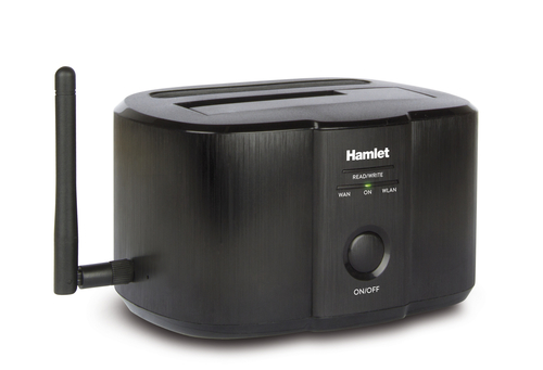 Docking hard disk Docking hard disk Hamlet HXDDWIFI Wi Fi Single Bay Sata Black (ord.min.1.00 unità)