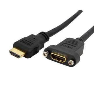 Cavo HDMI Cavo HDMI Startech.Com HDMIPNLFM3 4K per Montaggio a Pannello Black (ord.min.1.00 unità)