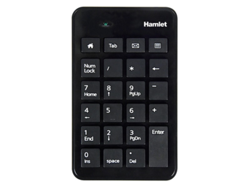 Tastierino numerico computer Tastierino numerico computer Hamlet XKPADUBK USB 2.0 23 tasti Black (ord.min.1.00 unità)