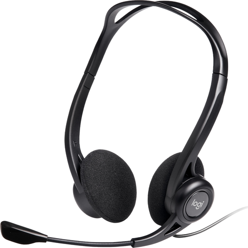 Cuffie microfono filo Cuffie microfono filo Logitech 981 000100 960 Usb Headset Black (ord.min.1.00 unità)