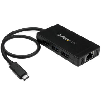 Hub multiporta HUB Startech.Com HB30C3A1GE USB 3.0 Black (ord.min.1.00 unità)