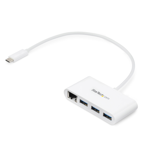 Hub multiporta HUB Startech.Com HB30C3A1GEA Mini Dock USB C con Ethernet White (ord.min.1.00 unità)