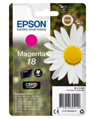 Cartuccia stampante Cartuccia stampante Epson C13T18034012 CLARIA 18 (ord.min.1.00 unità)