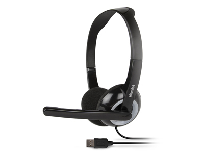 Cuffie microfono filo Cuffie microfono filo Hamlet HHEADMUS Smart Headset Black (ord.min.1.00 unità)