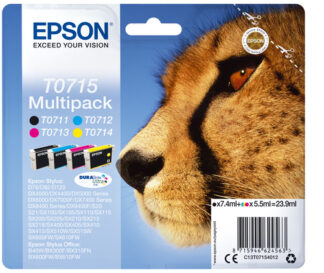 Set cartucce stampante Set cartucce stampante Epson C13T07154012 DURABRITE Multipack T0715 (ord.min.1.00 unità)