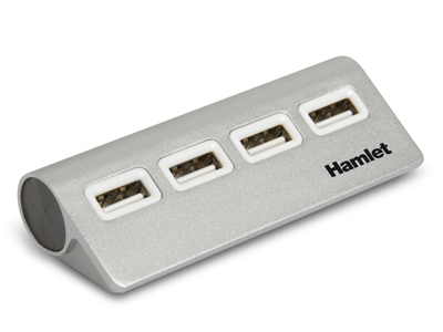 Hub USB Hub USB Hamlet XHUB4020AL 2.0 Silver (ord.min.1.00 unità)